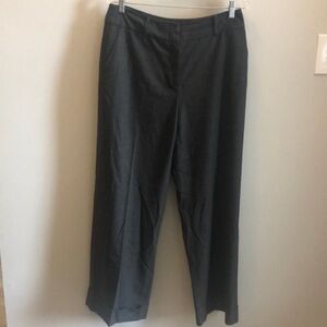 Agnona Bergdorf Goodman Dress Pants Italy Gray High Rise Size 46 US 10 Cuffs